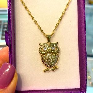 Delicate owl necklace